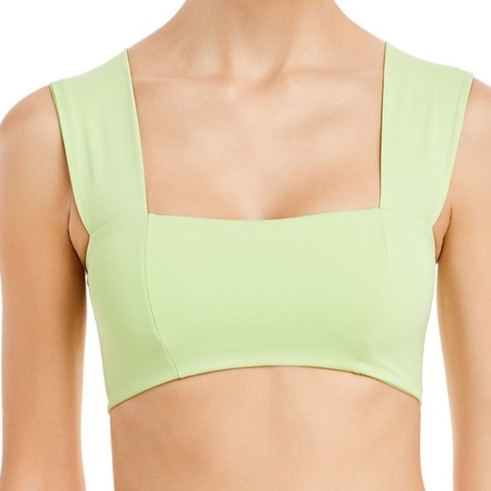 L*SPACE NWT green Parker Bikini swimsuit Top XS